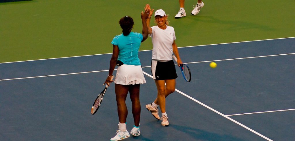 Serena Williams & Martina Navratilova - © James G (Flickr)