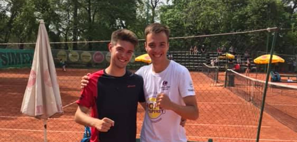 Maikel De Boes en Noah Martens - © Wilson Tennis Academy Genk (Facebook)