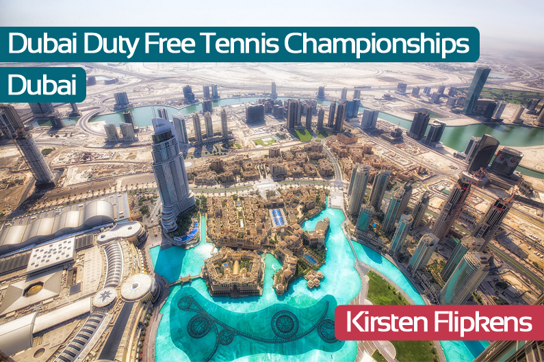 Dubai Duty Free Tennis Championships, gebaseerd op foto van Dubai, © Frank Kehren (www.flickr.com)