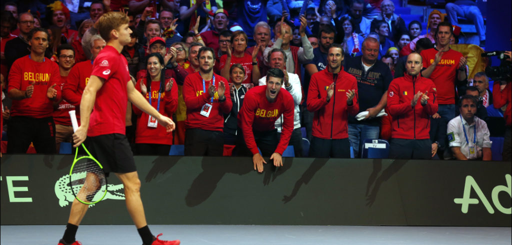 David Goffin en Belgische Davis Cupteamgenoten - © IMAGELLAN
