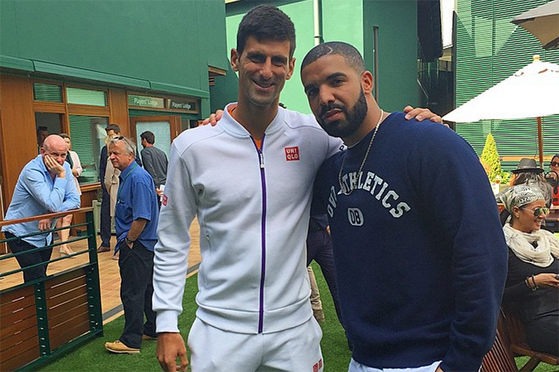 Novak Djokovic en Drake - © Instagram