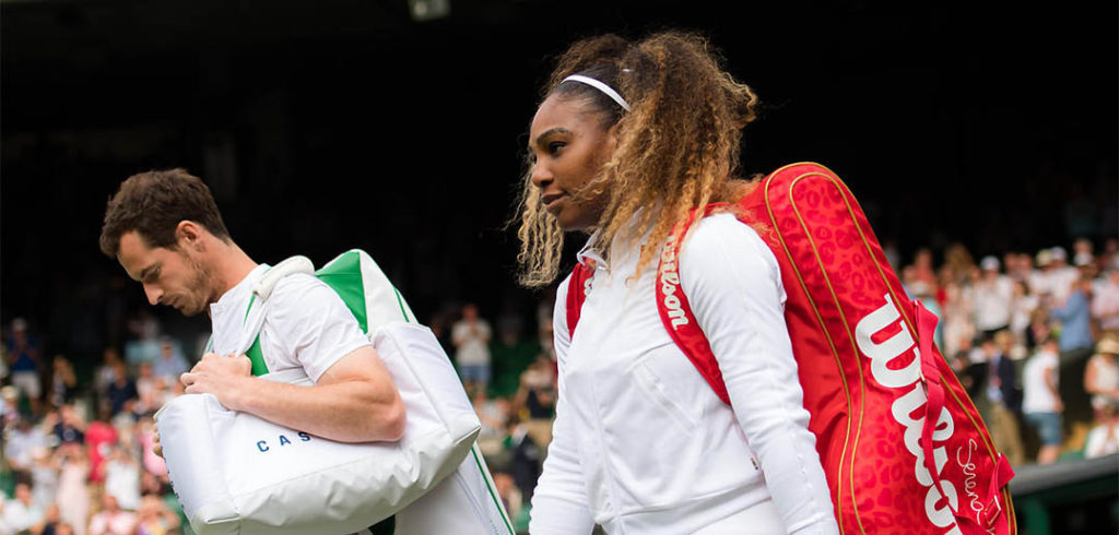 Serena Williams en Andy Murray - © Jimmie48 Tennis Photography