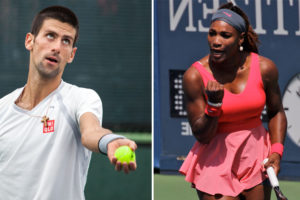 Novak Djokovic en Serena Williams - © Beth Wilson & Marianne Bevis (Flickr)