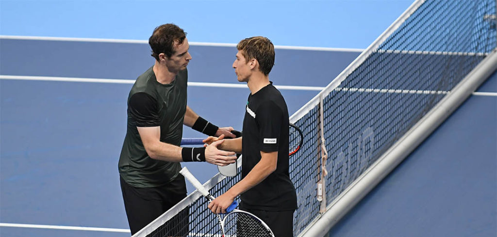 Andy Murray en Kimmer Coppejans - © European Open