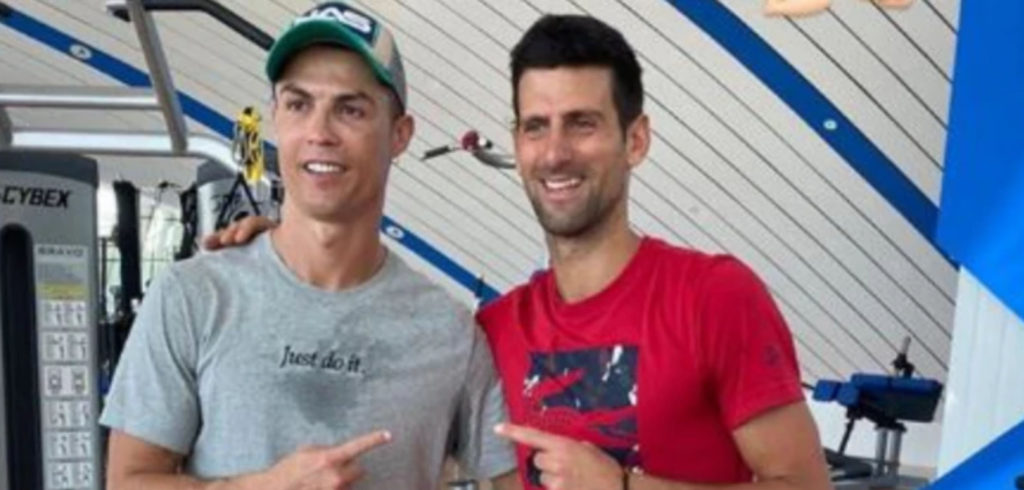 Cristiano Ronaldo en Novak Djokovic - © Cristiano Ronaldo (Instagram)