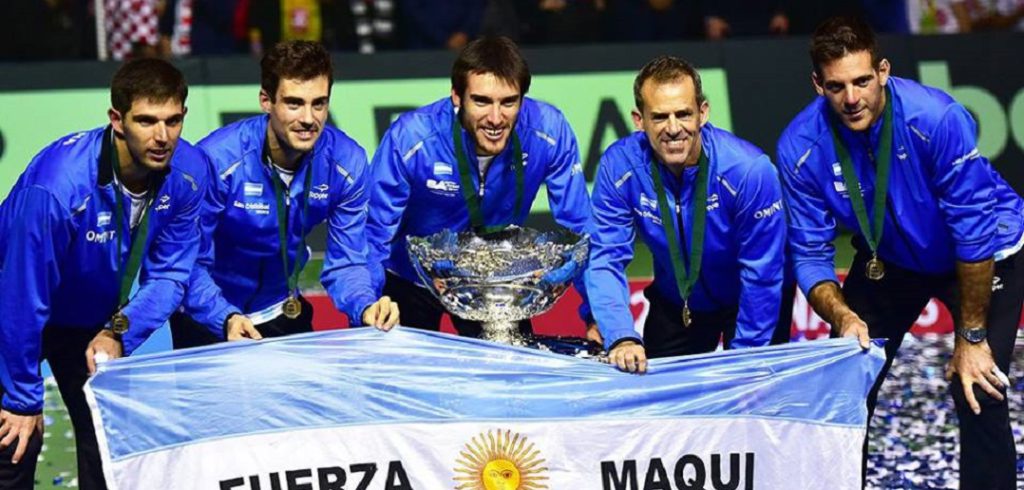 Het Argentijnse Davis Cup-team - © Facebook (We Are Tennis)