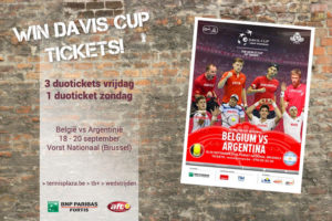 Tennisplaza België wedstrijd 4 duotickets Davis Cup België - Argentinië