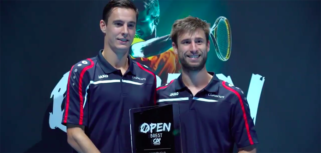 Sander Gillé en Joran Vliegen - © ATP Challenger Brest (Twitter)