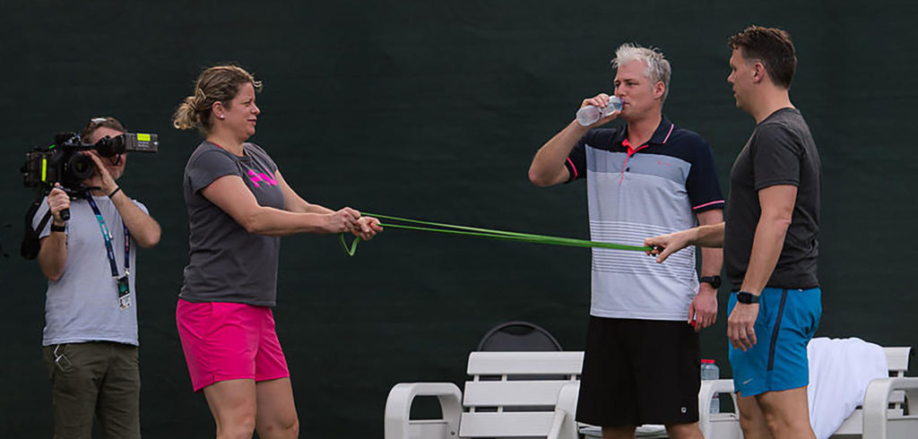 Kim Clijsters en Fred Hemmes - © Jimmie48 Tennis Photography