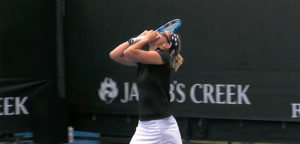 Kirsten Flipkens - © YouTube Australian Open