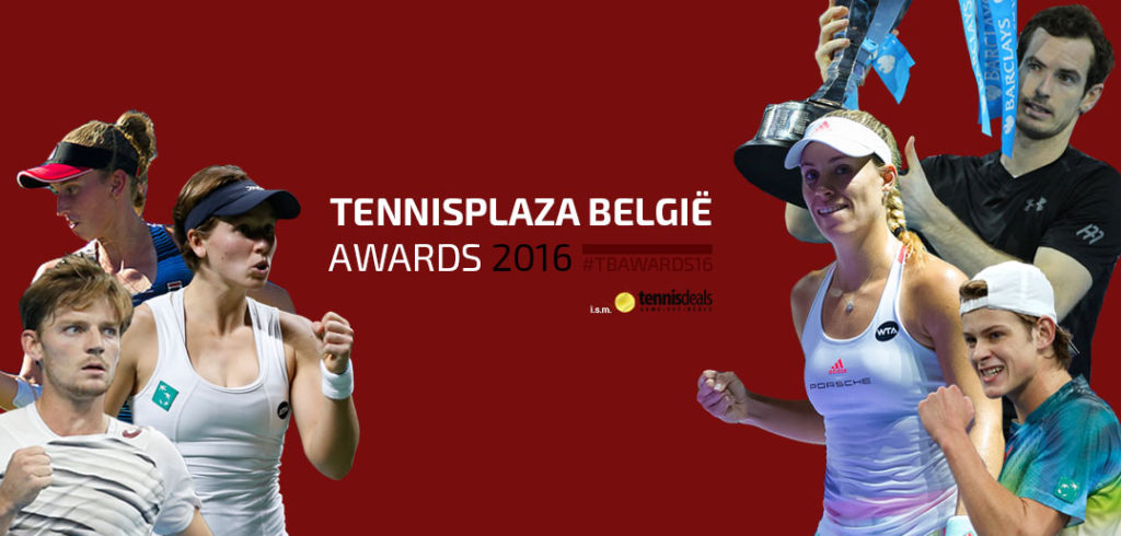 Tennisplaza België Awards 2016 laureaten - © Tennisplaza België