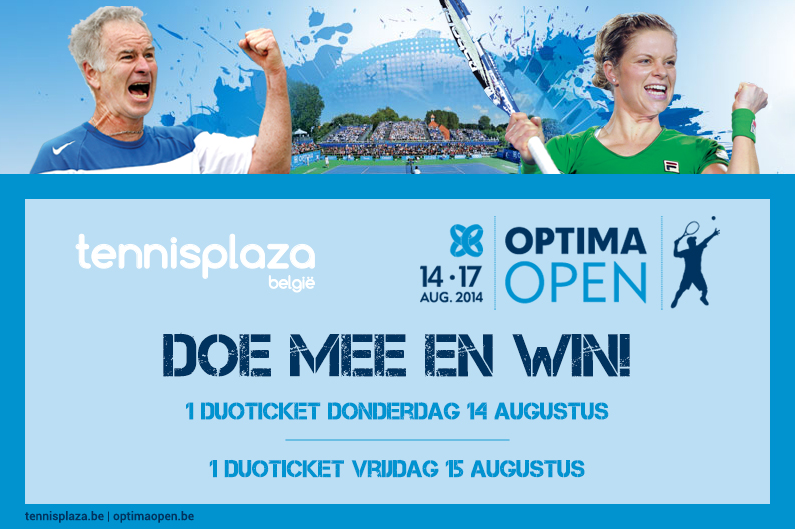 Tennisplaza België wedstrijd duotickets Optima Open 2014