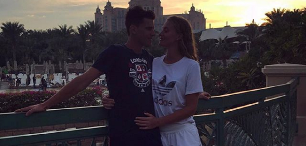 Dominic Thiem & Kristina Mladenovic - © Instagram (domithiem)