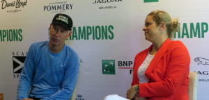 John McEnroe en Kim Clijsters - © Thomas Zwijsen