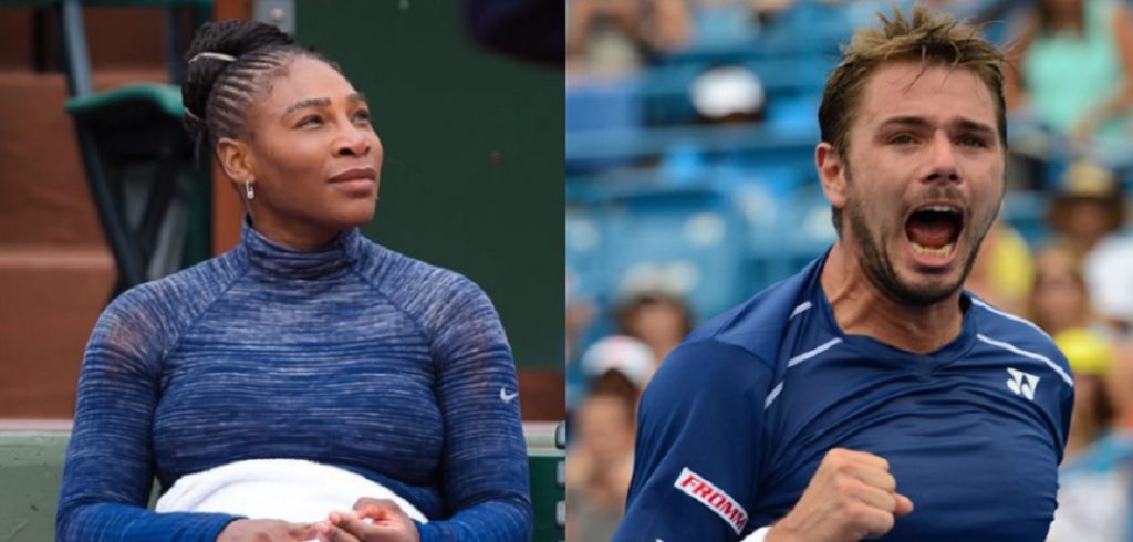 Serena Williams en Stanislas Wawrinka - - © Jimmie48 Tennis Photography en Christopher Levy