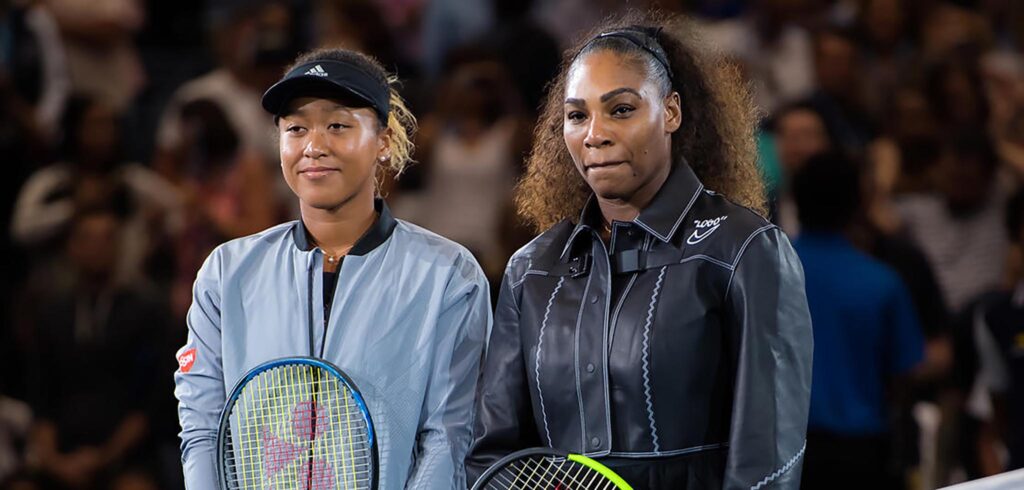 Naomi Osaka en Serena Williams - © Jimmie48 Tennis Photography
