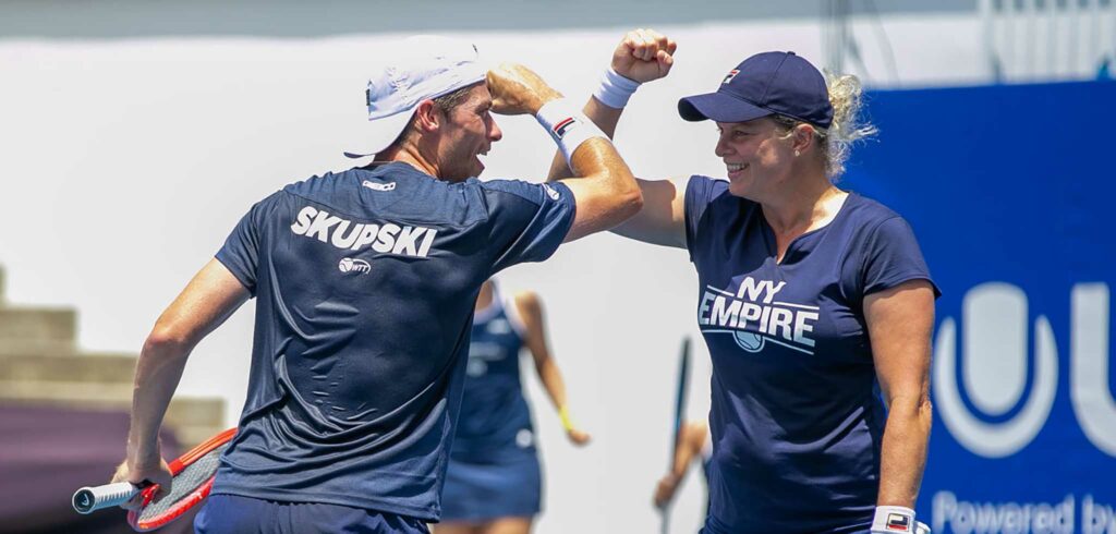 Kim Clijsters en Neal Skupski - © World TeamTennis