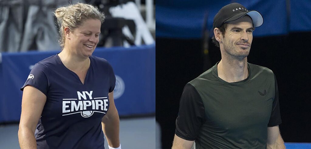Kim Clijsters en Andy Murray - © World TeamTennis en Christophe Moons