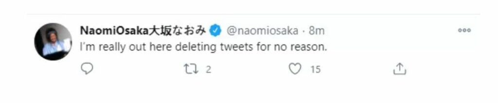 Naomi Osaka tweet - © Naomi Osaka (Twitter)