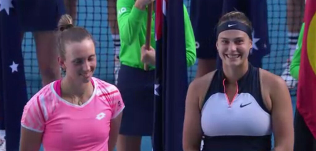 Elise Mertens en Aryna Sabalenka - © Tennis Australia
