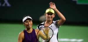 Elise Mertens en Su-Wei Hsieh - © Jimmie48 Tennis Photography
