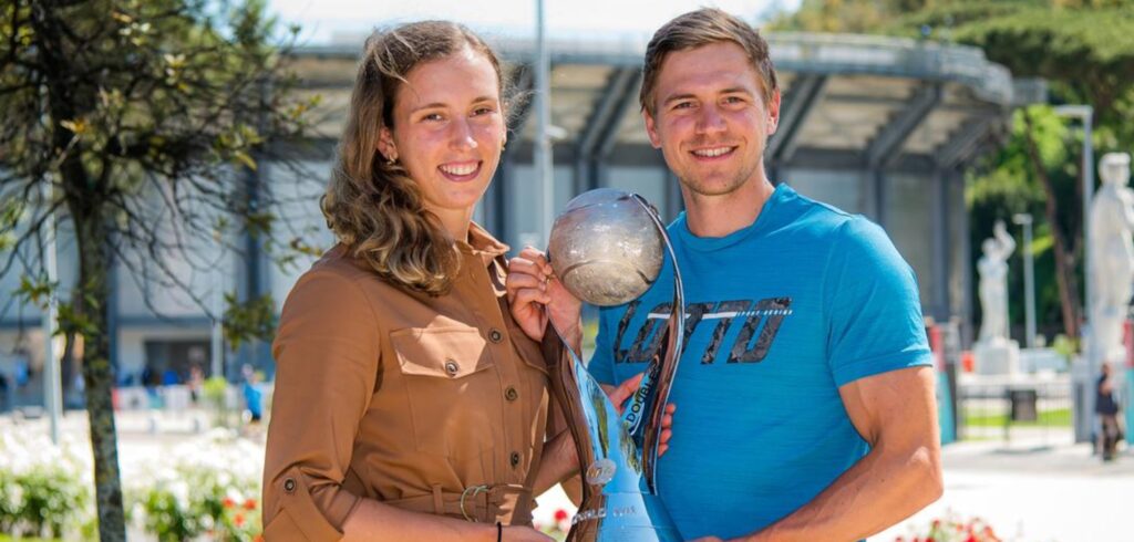 Elise Mertens en Robbe Ceyssens - © Jimmie48 Tennis Photography