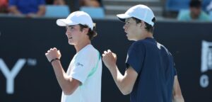 Alexander Blockx en Joao Fonseca - © David Mariuz (Tennis Australia)
