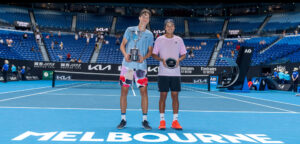 Alexander Blockx en Learner Tien - © Jay Town (Tennis Australia)