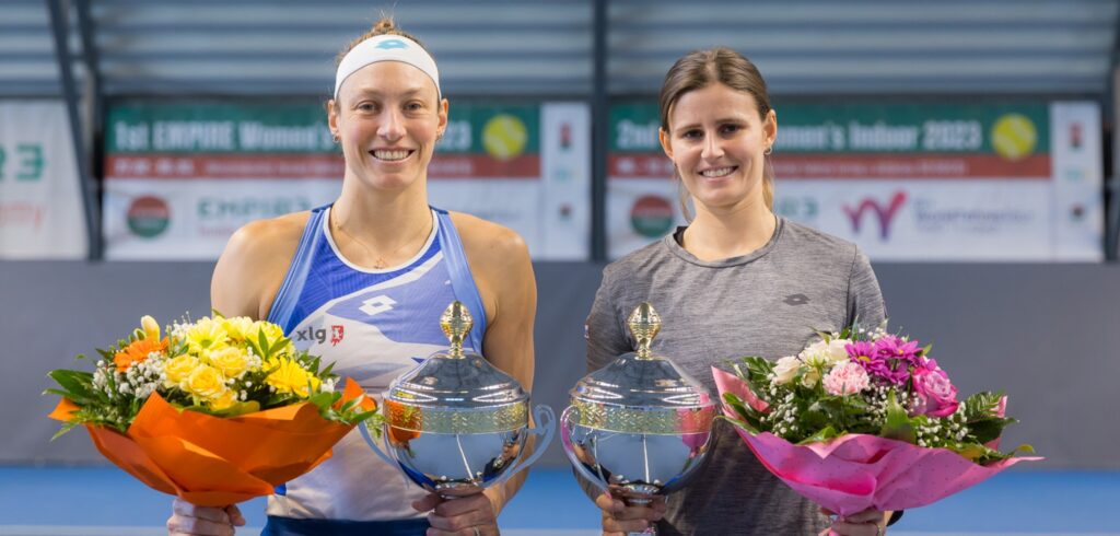 Greet Minnen en Yanina Wickmayer - © Milan Hutera, www.empire-indoor-tennis-tour.com