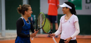 Strycova en Hsieh op Roland Garros 2020 - © Jimmie48 Tennis Photography