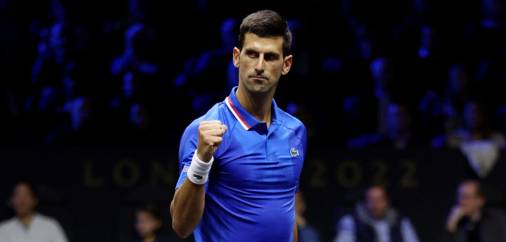 Novak DjoNovak Djokovic - © Clive Brunskill (Getty Images/Laver Cup)kovic op de Laver Cup op 24 september 2022 - © Clive Brunskill (Getty Images voor Laver Cup)