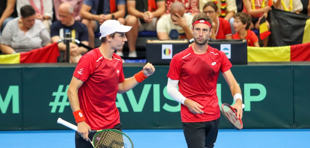 Sander Gillé en Joran Vliegen - © Leo Stolck (Tennisplaza)