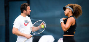 Wim Fissette en Naomi Osaka - © Jimmie48 Tennis Photography