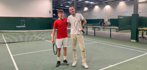 Stino Freestyle en Patrick Chucri in de touchtennis sports club in Dubai in februari 2024 - © Christophe Moons (Tennisplaza)