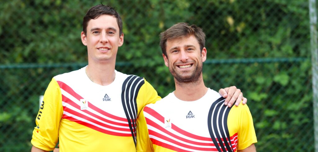 Sander Gillé en Joran Vliegen - © Leo Stolck (Tennisplaza)