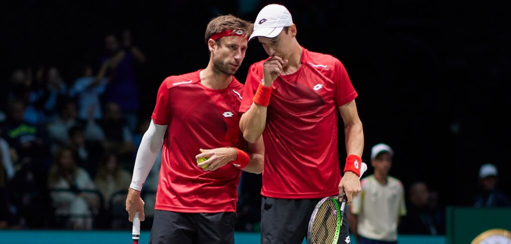 Sander Gillé en Joran Vliegen - © Getty Images for ITF