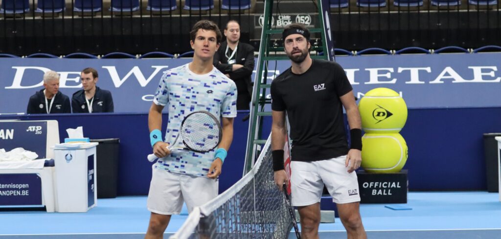 Gilles-Arnaud Bailly en Nikoloz Basilashvili - © Betty Stolck (Tennisplaza)