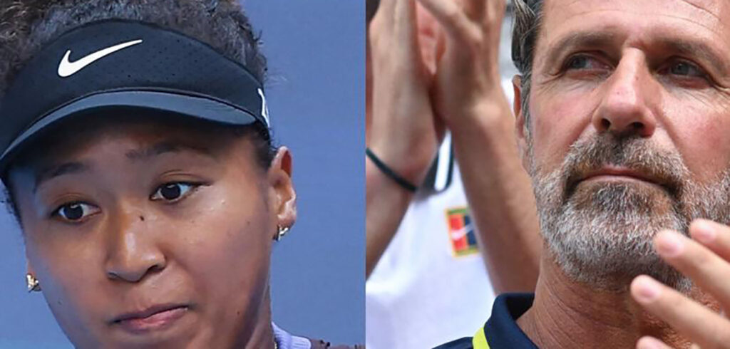 Naomi Osaka en Patrick Mouratoglou - © L'Équipe