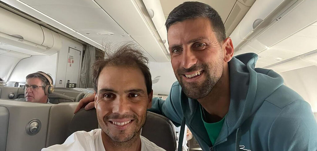 Rafael Nadal en Novak Djokovic - © Novak Djokovic (Instagram)