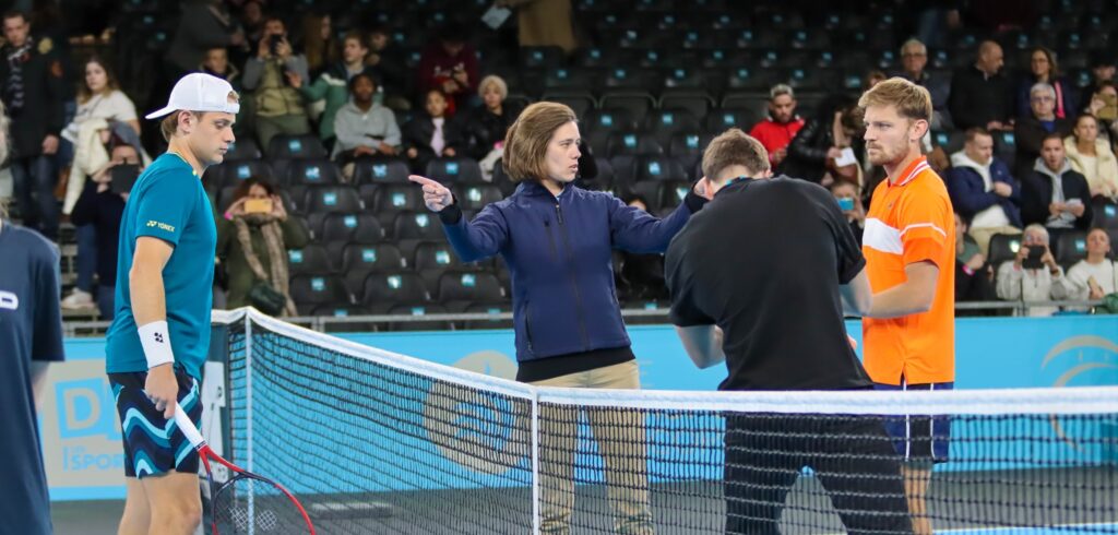 Zizou Bergs en David Goffin - © Betty Stolck (Tennisplaza)