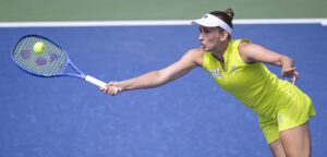 Elise Mertens op de US Open op 25 augustus 2025 - © Pete Staples/USTA