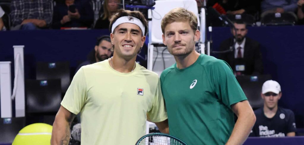 David Goffin en Francisco Comesana - © Betty Stolck (Tennisplaza)