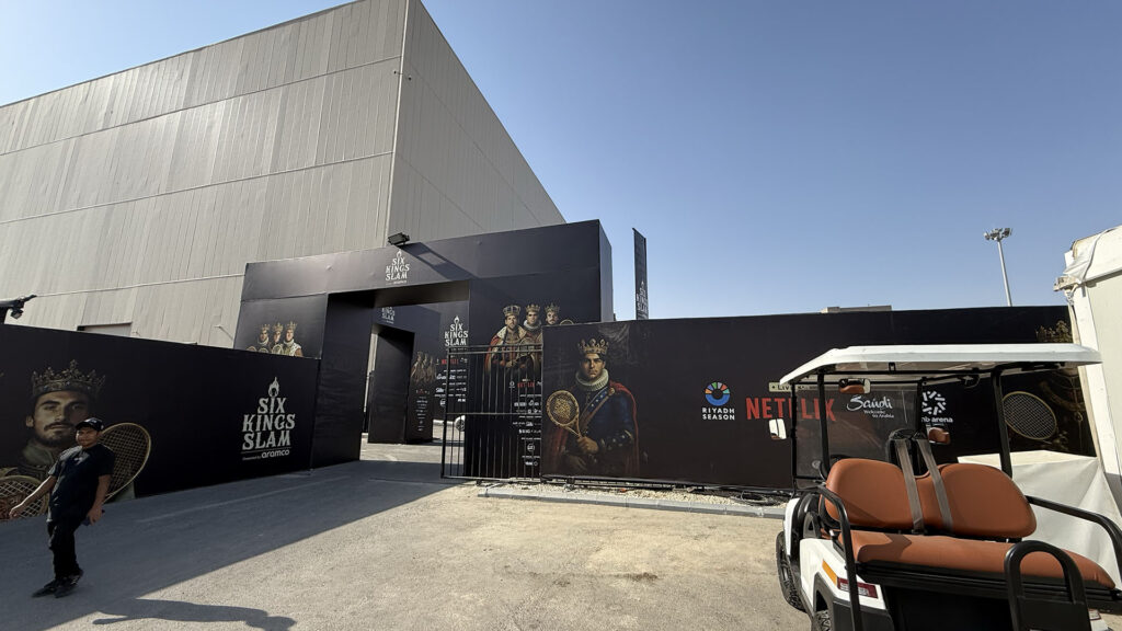 Ingang ANB Arena Six Kings Slam Riyad in 2025 - © Christophe Moons (Tennisplaza)