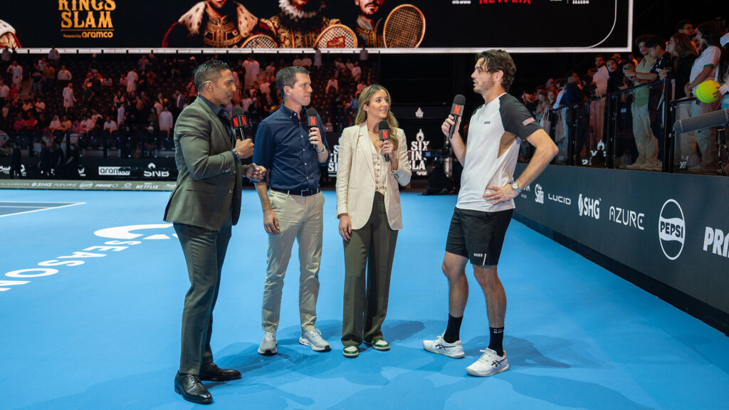Interview met Taylor Fritz op Six Kings Slam op 15 oktober in Riyad - © Six Kings Slam