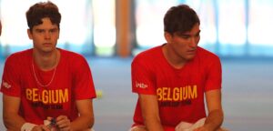 Alexander Blockx en Raphaël Collignon - © Leo Stolck (Tennisplaza)