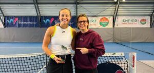 Hanne Vandewinkel en Kirsten Flipkens - © Hanne Vandewinkel (Instagram)