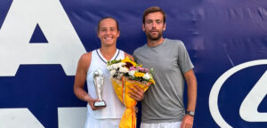 Hanne Vandewinkel en Romain Barbosa op WTA Istanbul op 19 juli 2026 - © Hanne Vandewinkel (Instagram)