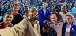 Novak Djokovic, Lionel Messi en andere beroemdheden op Fanatics Fest in New York op 17 juli 2026 - © Michael Rubin (Instagram)