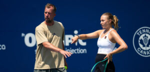 Amanda Anisimova en Rick Vleeshouwers op WTA Toronto in juli 2026 - © Jimmie48 Tennis Photography