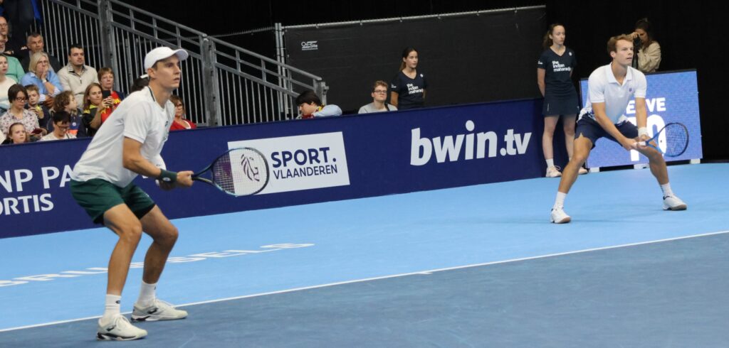 Joran Vliegen en Michaël Geerts - © Betty Stolck (Tennisplaza)